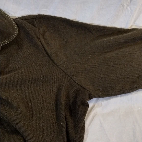 Brown Embroidered Pullover Sweater - Picture 9 of 11